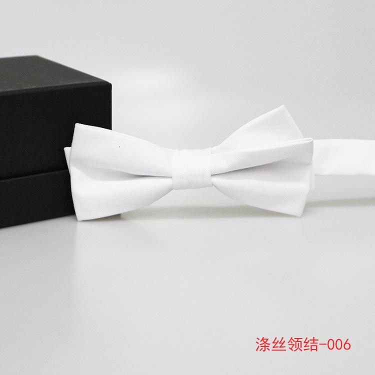 Simple Solid Color Suit Bow Tie, Best Man Wedding Bow Tie, Men'S Suit Collar