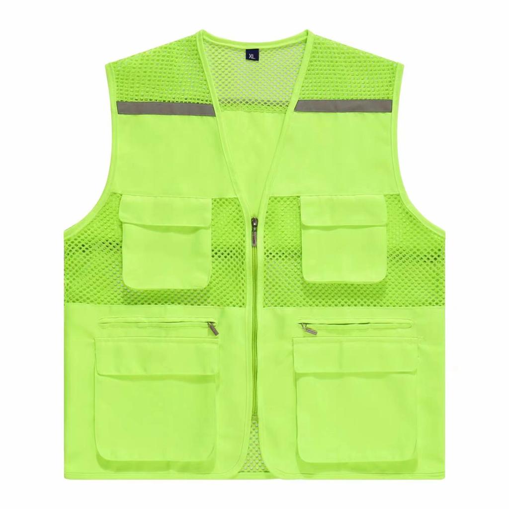 Vlastní logo Prodyšná síťovaná reflexní vesta pro veřejné služby a dobrovolnické aktivity