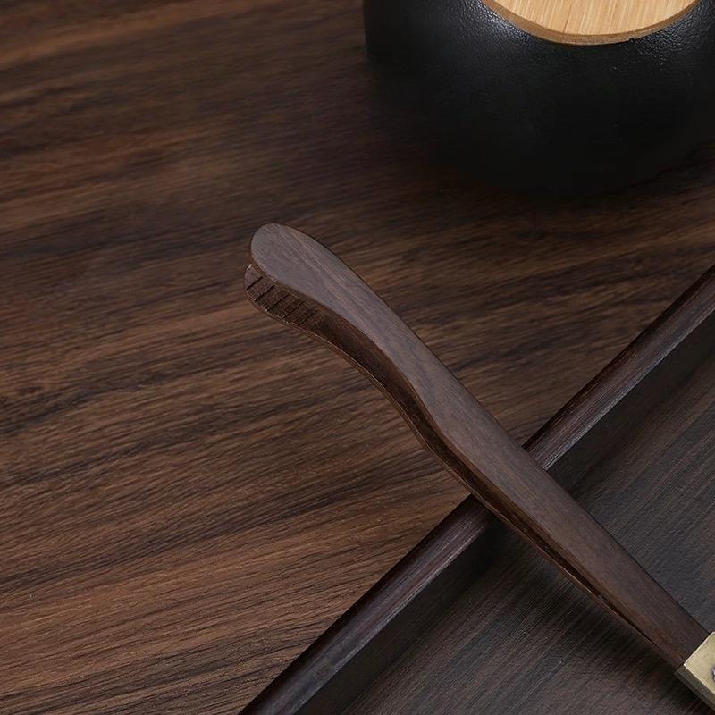 1pc Sandalwood anti drop tea clip  Wooden Tweezer Teacup Clip Non-slip Sawtooth Tea Tweezers KungFu tea set accessories