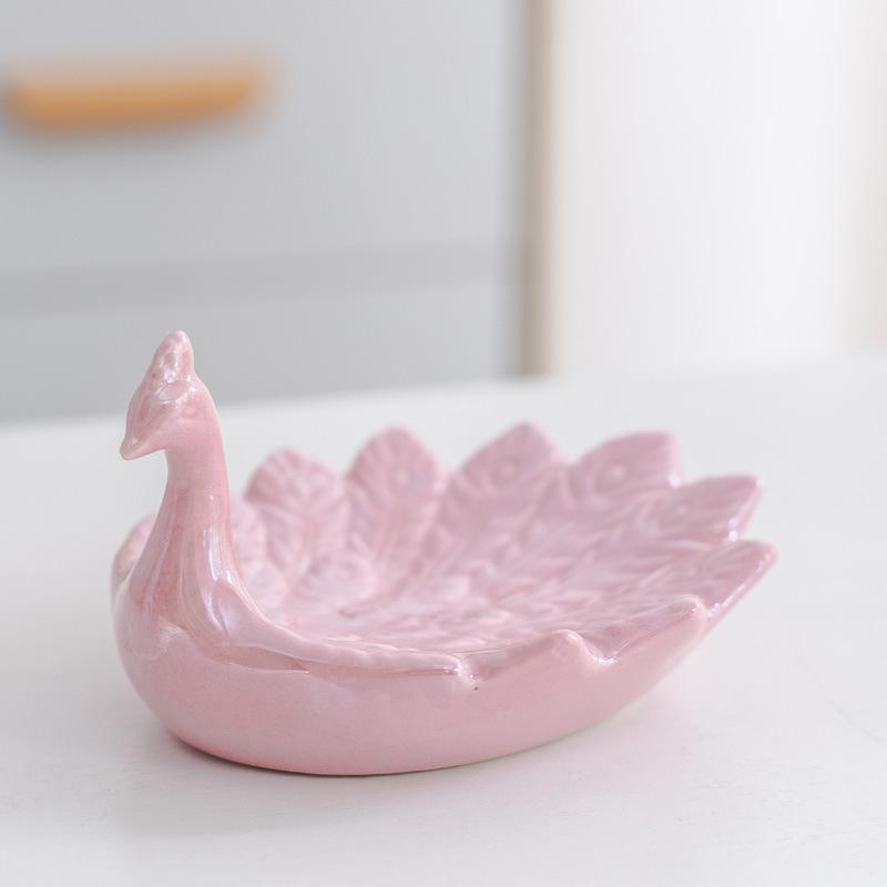 

Ceramic jewelry plate, small animal shape storage plate, ceramic small jewelry plate, cute jewelry storage box. height 6.5cm