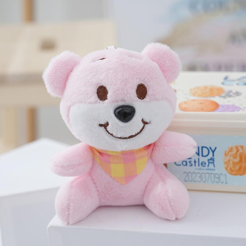 Cute 13cm Stuffed Animal Bear Key Ring Cozy Fluffy Plush Gift In Multiple Colors