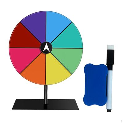 Ensemble de plateau tournant de table, roue de Roulette porte-bonheur, stylo effaçable, jeu de gommes, roue de fortune pour