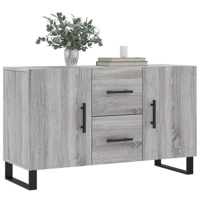 VidaXL Buffet Sonoma Grey 100x36x60 Cm Engineered Wood 828202