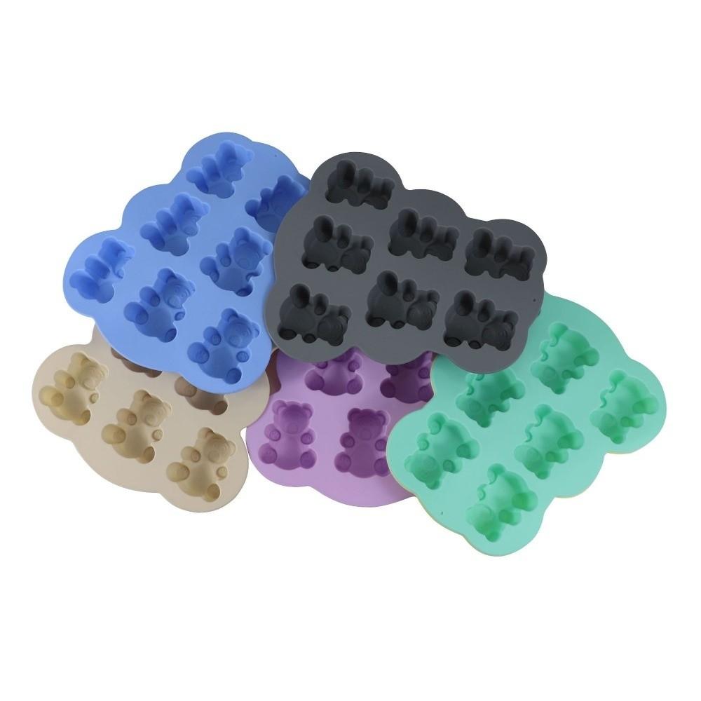Silicone Cookie Mold 7 Holes Kitchen Fondant Supplies Cute Cake Mold Cupcake Topper Decorating