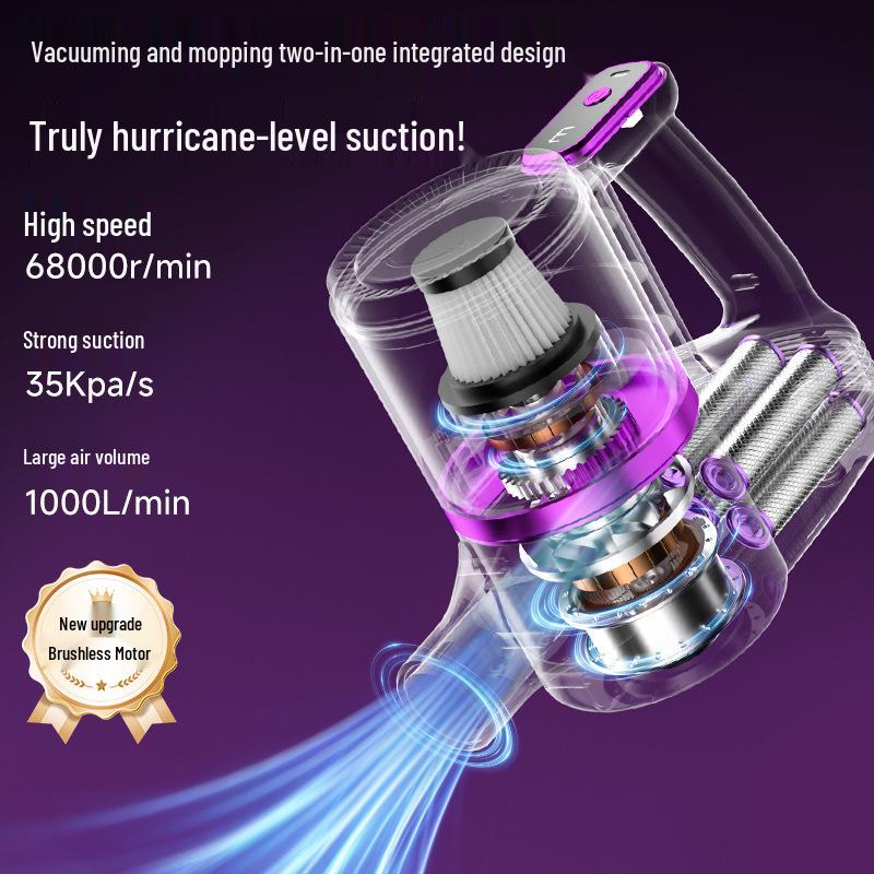 Cordless Handheld Vacuum & Mop All-in-One with Super Powerful Suction