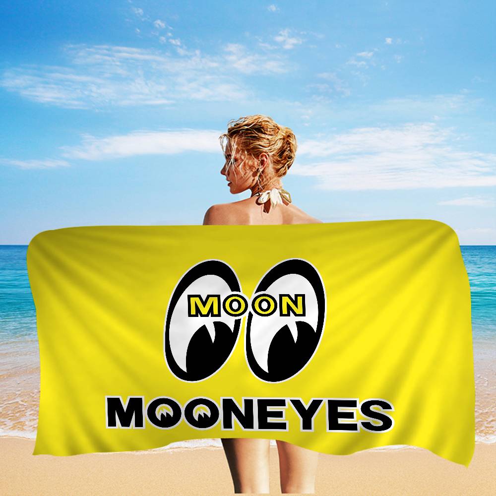 Mooneyes Room Bath Towel Microfiber Soft Water Absorbing Breathable For Girl Kids Decorative Cartoon Beach Towel