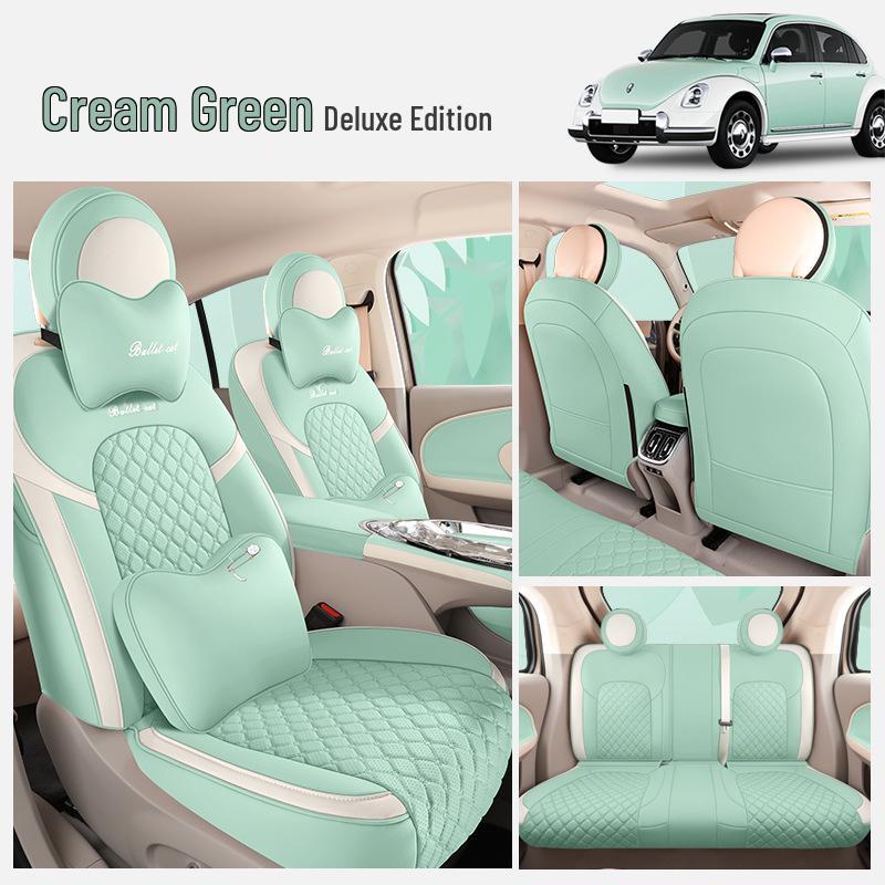 ORA Ballet Cat Cartoon Seat Cushion: All-Season, Full-Wrap Car Seat Cover In Special Leather.
