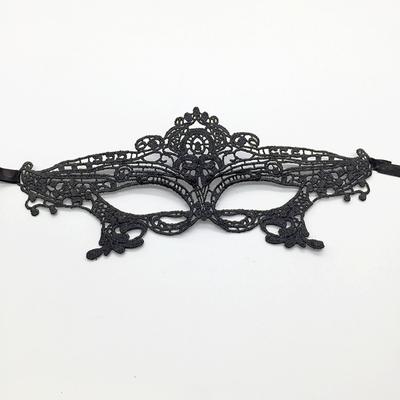 Women Carnival Mask Hollow Lace Masquerade Face Princess Prom Party Props Black Eye Halloween Costume for