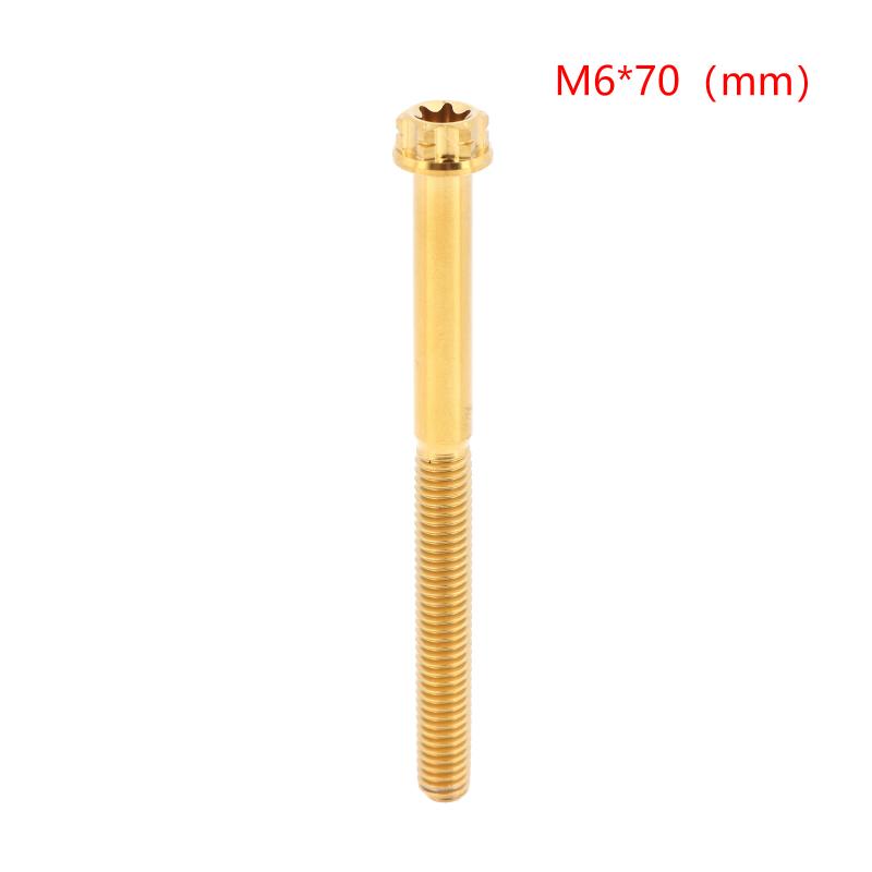 Versatile M6 Titanium Flanged Hexagon Head Bolts Suited for Bike Moto Car Projects