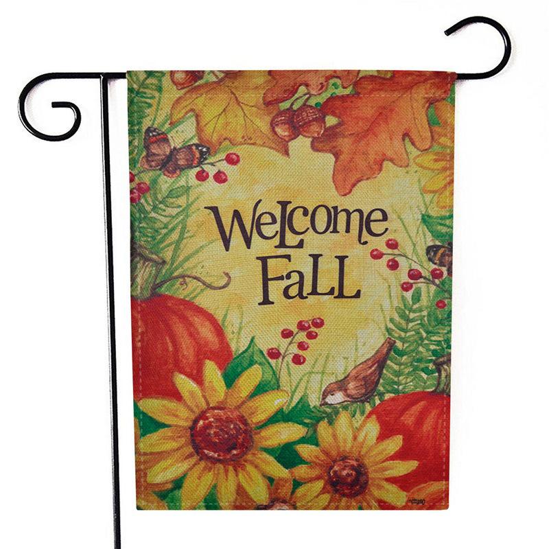 Charmante Bienen-Blumen-Gartenfahne: Stilvolle Outdoor-Dekoration Anhänger