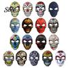 Scary Skeleton Face Masque Day of The Dead Skull Masque, Halloween Sugar Full Festival Costume Supplies Masquerade Party Accessory for Cosplay,