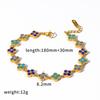 Stainless Steel Minimalist Zircon Bracelet Adjustable Open Bracelet Elegant Jewelry Accessories Gifts for Women Men