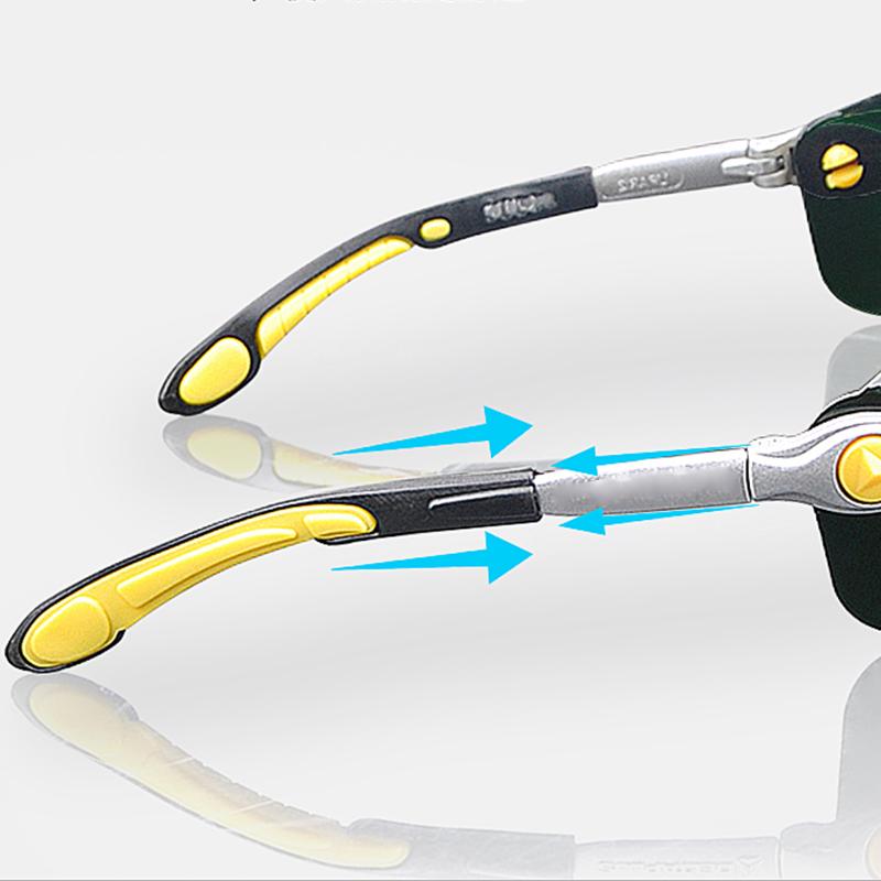 Welding Goggle Prevent Fog Scratch Proof Impact Resistant Red UV Protection Adjustable Legs Welder Glasses
