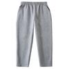 Fat Boy Gray Cotton Summer Sweatpants for Boys - Loose Straight-Leg School Uniform Pants, Navy Blue