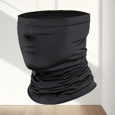Versatile Sports Scarf - Windproof, Dustproof, Sun Protection | Breathable & Comfortable for Cycling | Adult, Black