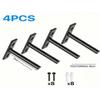 4pcs Floating Shelf Bracket Hidden Bracket Wall Mounted Bracket Invisible Nail Fixed Bracket Partition Hidden Shelf Bracket
