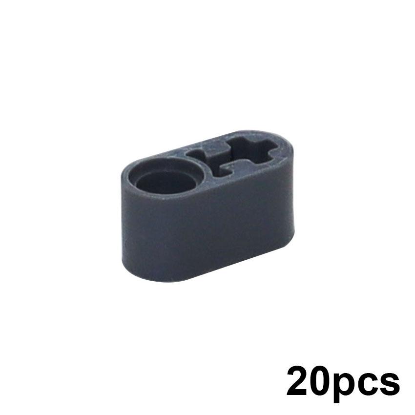 20PCS Technical Liftarm Thick 1x2 Axle Hole Assembles Particles DIY Educational Bricks High-Tech MOC Parts 60483 Building Blocks