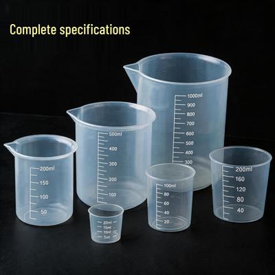 Thickened Plastic Graduated Measuring Cup for Kitchen and Lab Use