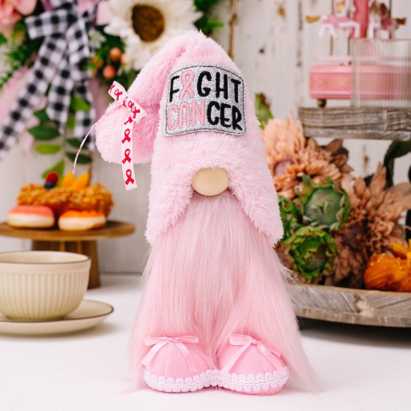 Rudolf Pink Unique Gnome Plush Doll Decorative Piece For Elegant Holiday Home Accents