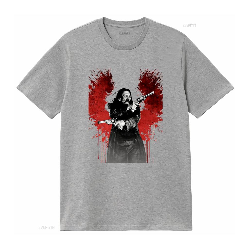 Dead IN Tombstone Danny Trejo Cult Movie Print T Shirt for Men Stylish Retro Western Design vintage Washed graphic Breathable