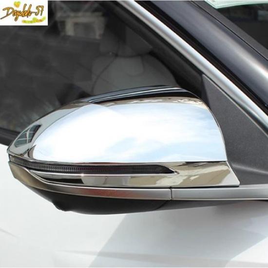 Fits For Hyundai TUCSON -2025 Chrome Side Mirrors Rearview Trim Cover 2PCS