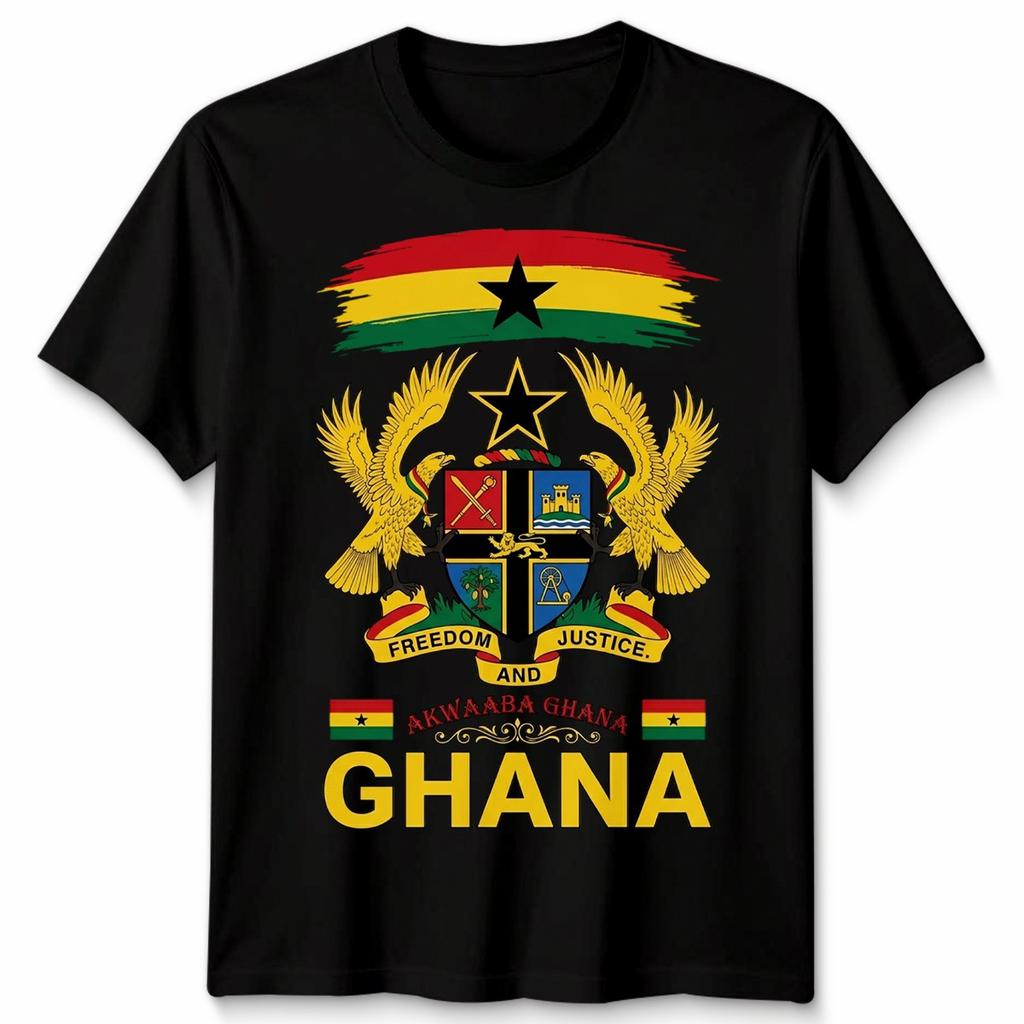 Ghana Roots Heritage Outfit Idea For Unisex Ghanaian Flag Tshirt