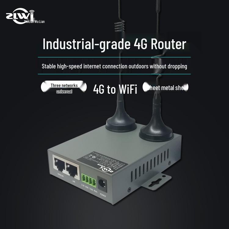 4G Industrial Router with Card Slot To Ethernet & All Netcom Support, RS-485 Port, CE/FCC/18031 Certified