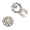 Sophisticated Dress Cuff Links Sparkling Multi Tone Glass Design Comfortable Daily Wear Solution