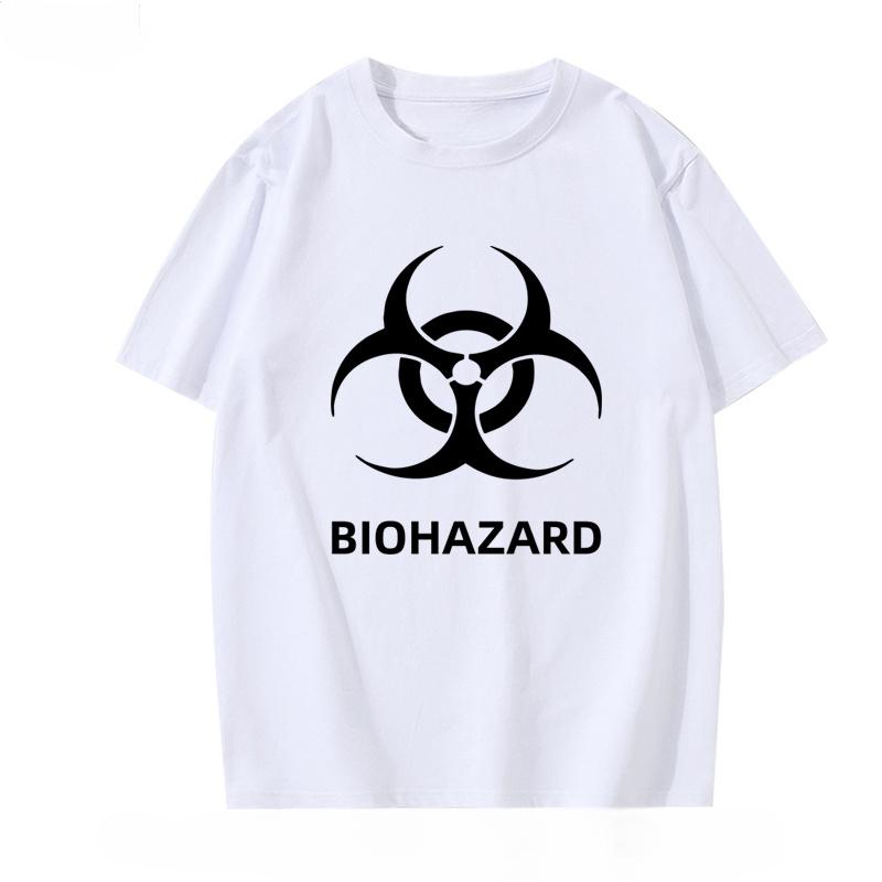 2026 Biohazard Protection Umbrella Company Ambrera Logo Surrounding ShortSleeved Unisexs and Unisexs Pure Cotton Shirt HalfSleeved