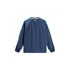 Mizuno Modisches Bequemes Pullover Langarm Sweatshirt Unisex Sweatshirt Wind-Speed-Blau K2CE53Y326
