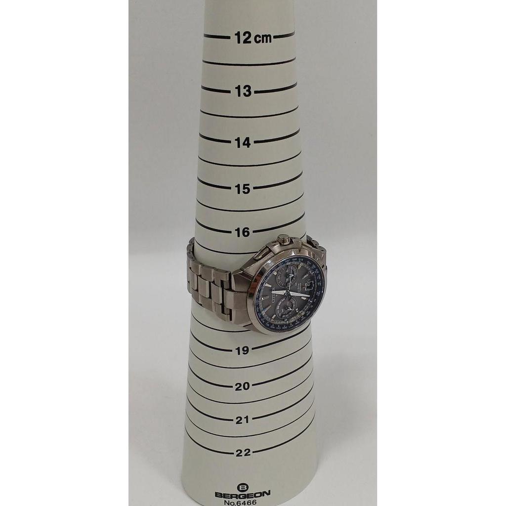 Used CITIZEN C1080-56E H950-S094721 Silver Solar Radio Watch Eco Drive