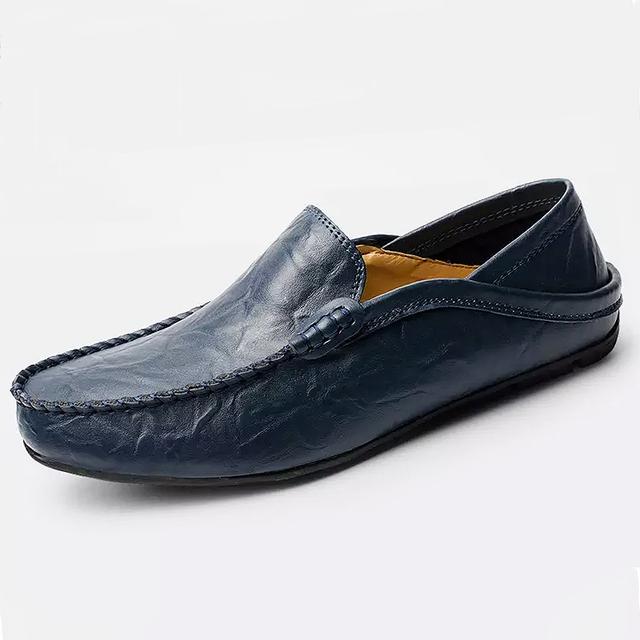Nuove Scarpe Uomo in Vera Pelle Primavera Uomo Business Casual Suola Morbida Antiscivolo Traspiranti Mocassini Neri Scarpe da Guida