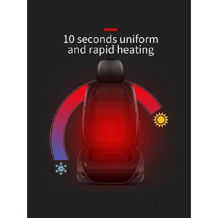 Universal Car Heated Seat Cushion 12V 24V Winter Warm Carriage Heating Blanket - Vehicle Seat Warmer Pad for All Seasons
