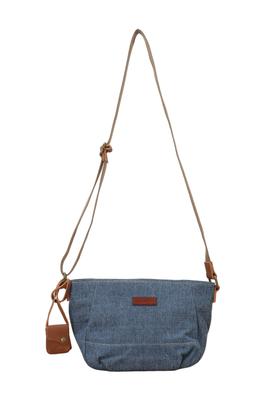 [Tora] Shoulder Denim Bag, Navy