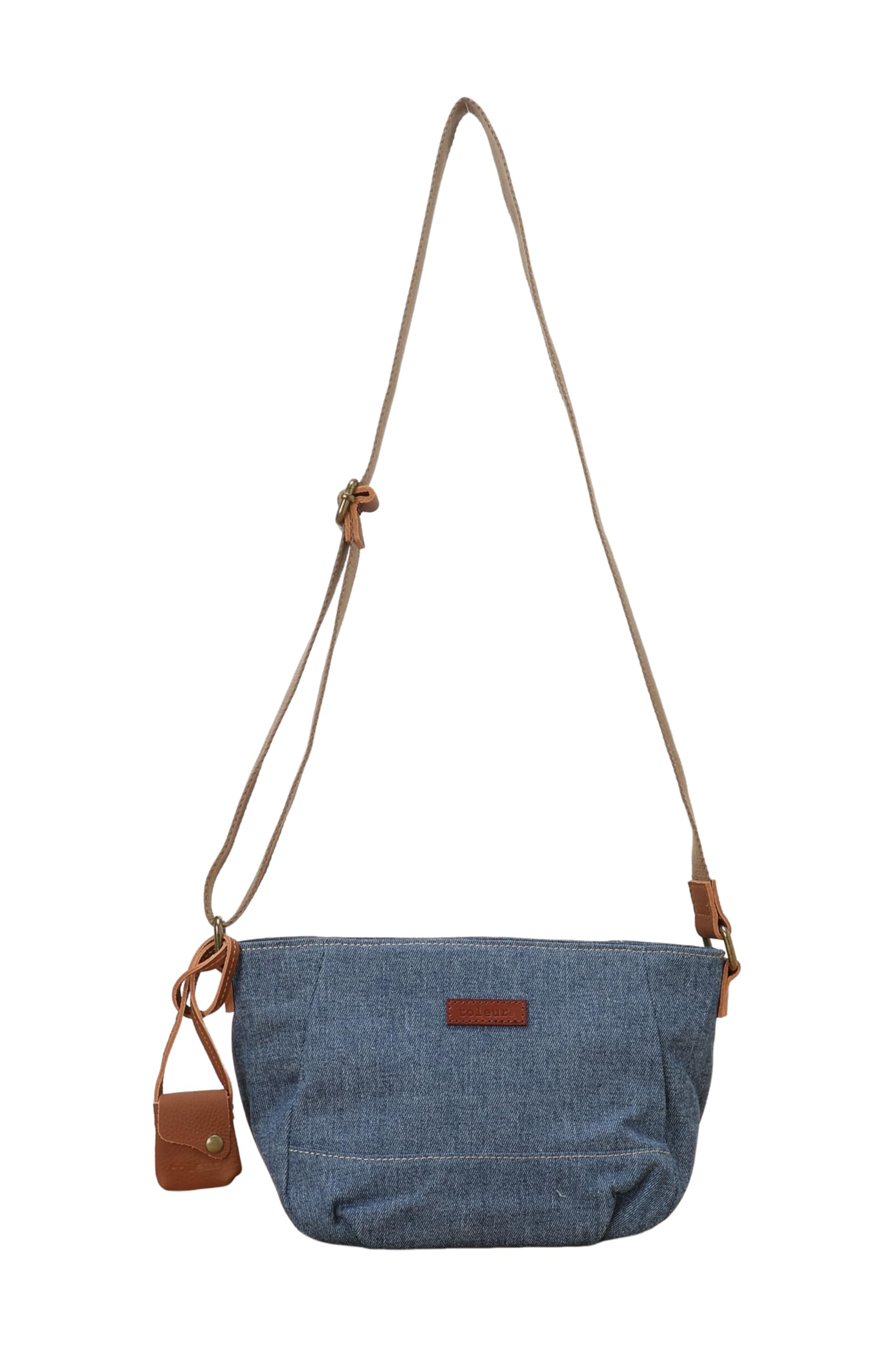 [Tora] Джинсовая сумка на плечо, темно-синяя