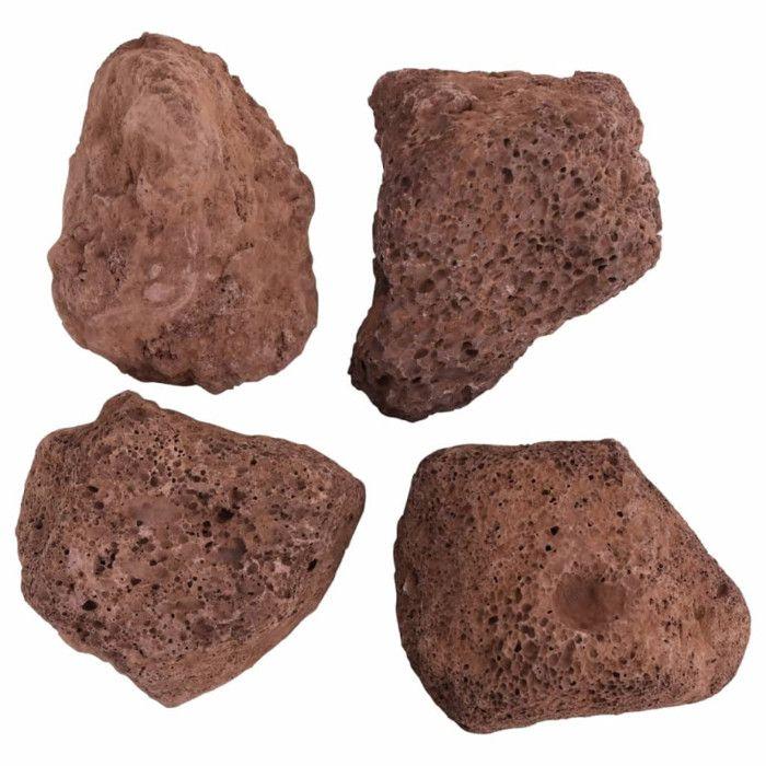 VidaXL Roches volcaniques 10 kg rouge 10-30 cm 155323