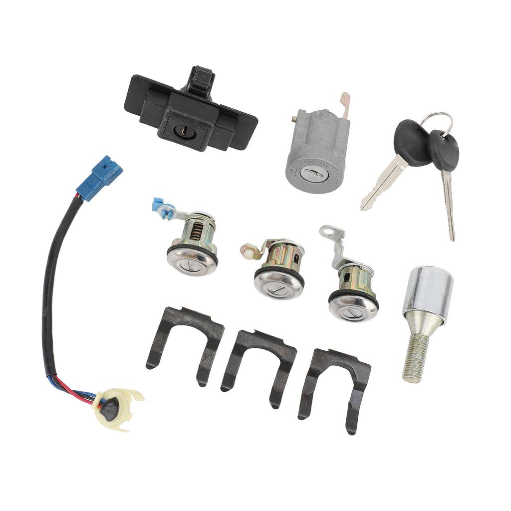 Car Full Lock Cylinder Key Set MR259111 Replacement for Mitsubishi Pajero Montero 2nd 1990 To 2004