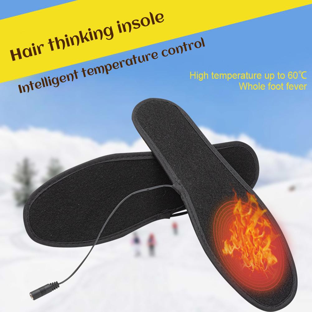 Elektriska Värmesulor USB Värme Vinter Fotvärmare Storlek 39 44 för Män Kvinnor Skidåkning Isfiske Vandring Arbete