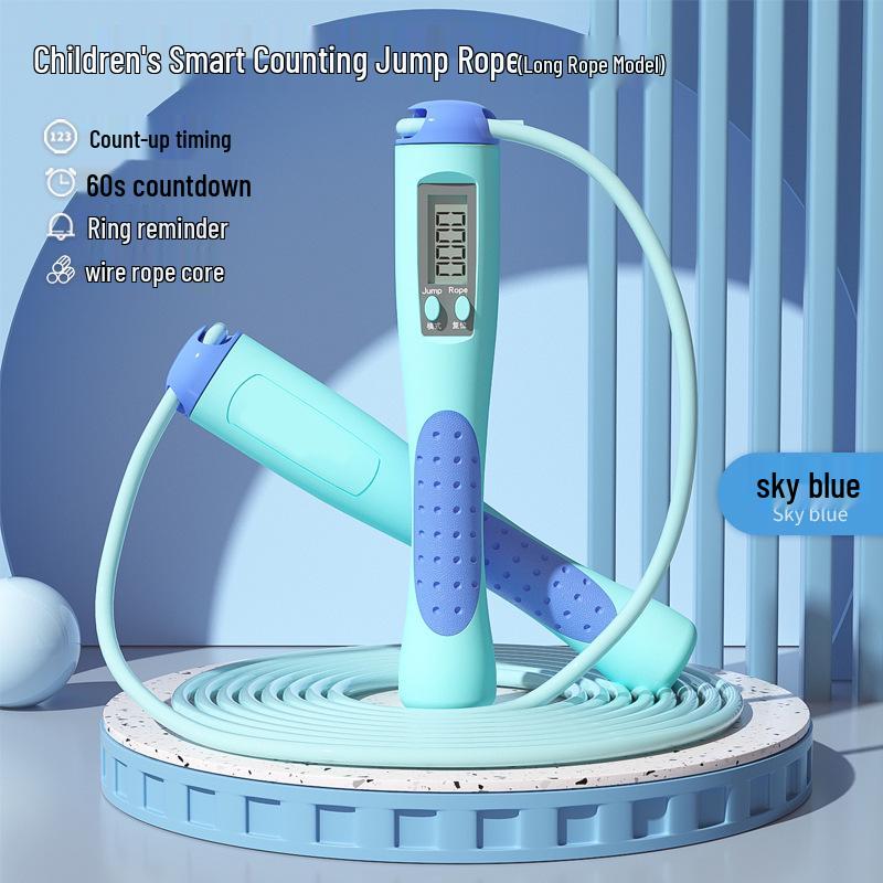 Adjustable Bamboo Section Jump Rope for Kids with Counting & Custom Logo