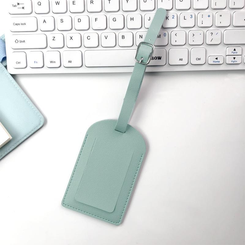 

Зима 2022 Многоцветный PU кожаный багажный тег – Бирка для информации о посадке против потери для чемодана