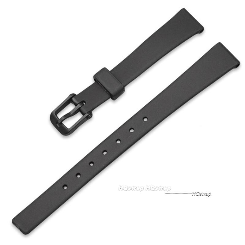 

12mm Silcone Watchband for Casio LQ-130 LQ-139 LQ-140 Strap Soft Rubber Bracelet for Women Ultra-thin Waterproof Sport Wristbelt