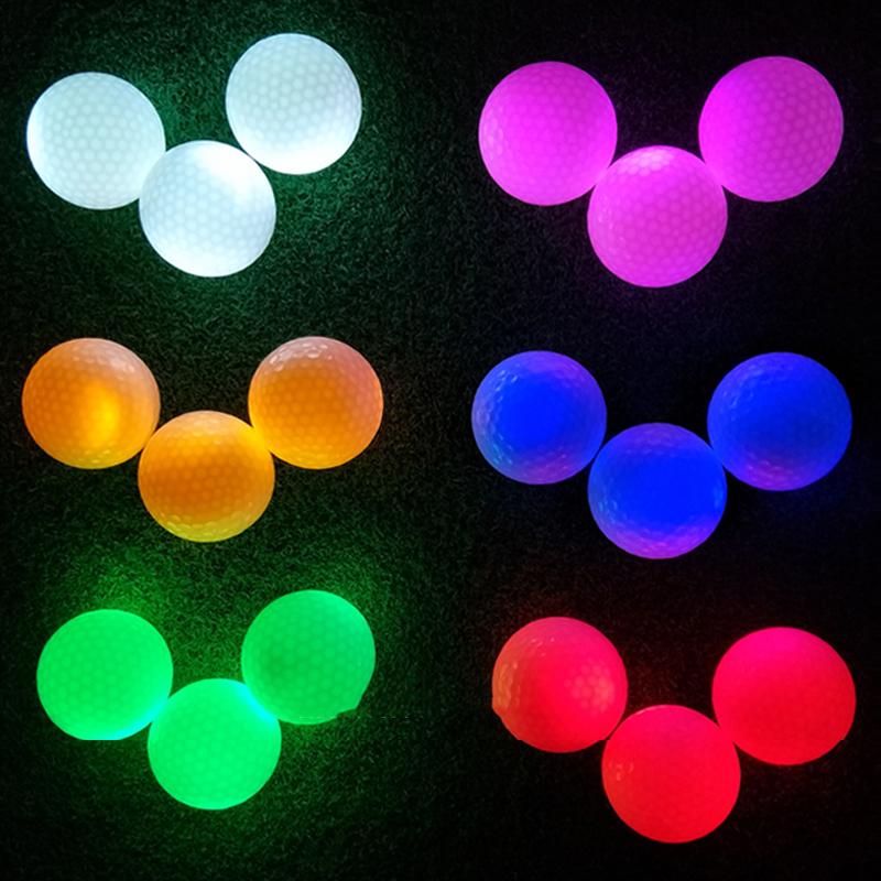 Svítící LED golfový míček Luminous Svítící ve tmě Tréninkové golfové míčky