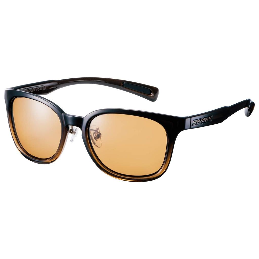 Sunglasses DF Pathway Polarized Lens Model CBR Clear Brown Half X Clear Brown [SWANS] PW-0065