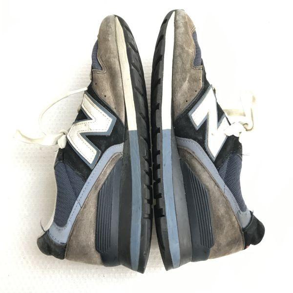 New Balance M996ST Sneakers in Pelle Made in USA Uomo 24.0 Blu Navy Grigio Scarpe da Ginnastica Basse(USATO)