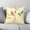 Grow Together Chinese Knot Square Pillowcase Polyester Linen Velvet Pattern Zip Decor Sofa Wholesale