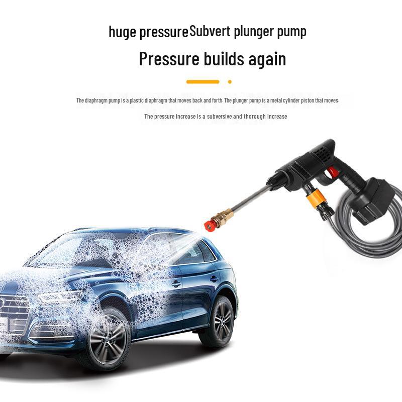 Cordless Rechargeable High-Pressure Water Gun for Car Washing