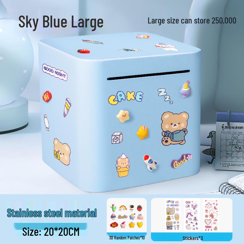 Stainless Steel 2025 Piggy Bank: Secure Savings Jar for Boys and Girls