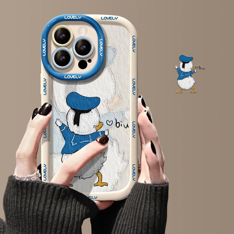 

Подходит для Apple 15promax Чехол для мобильного телефона iPhone 14plus Cartoon Love Duck 13/12 Puff Soft Shell 11 iPhone XS Max