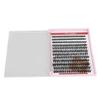 Lash Extension Kit with Bond Seal Tweezers Easy To Apply Long Lasting Individual Eyelash Kit for Home Travel 40D 12 Rows 240 Clusters
