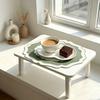 Scalloped Linen Placemat Dining Table Mat Machine Washable Wrinkle Free Dining Placemat for Home Farmhouse Kitchen Restaurant